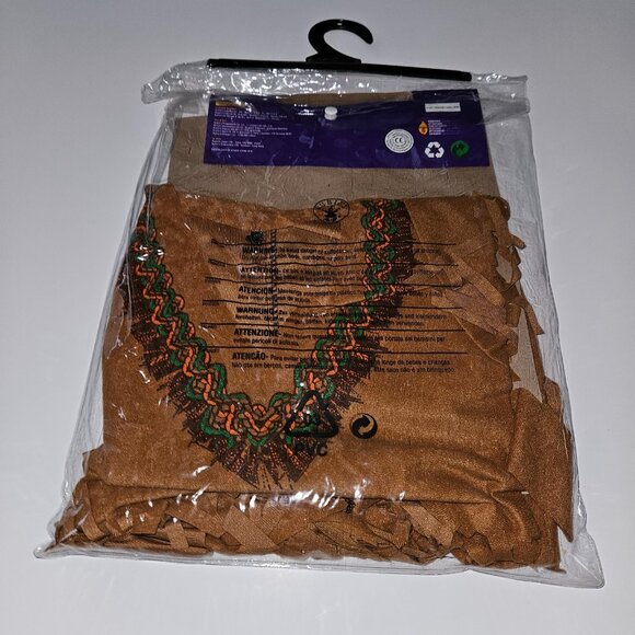 Native American Indian Girl Halloween Costume Girls Small Sz 4-6 (for 3-4 Years) - Picture 4 of 14